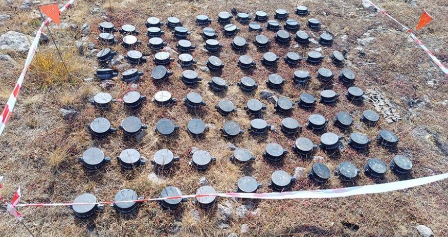 90 more mines buried by Armenians in Lachin discovered