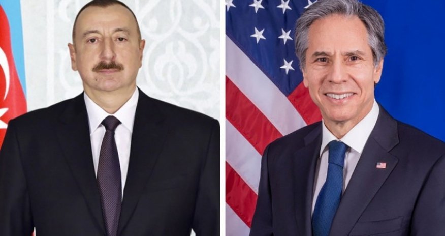 Blinken calls President of Azerbaijan Ilham Aliyev