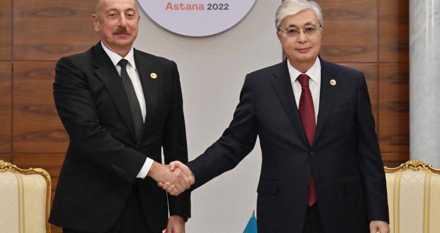 Azərbaycan və Qazaxıstan prezidentləri Astanada görüşüb