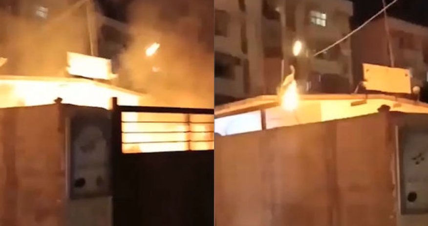 İranda etirazçılar radikal qüvvələrin bazasına od vurdular - VİDEO