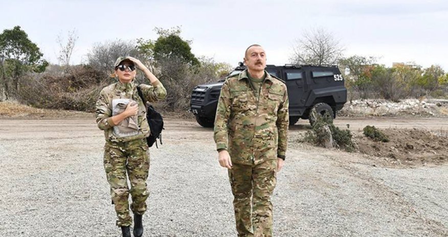 Prezidentlə xanımı Cəbrayıl və Qubadlıya getdi