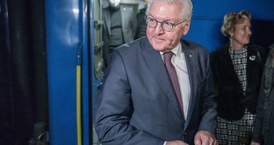 German president arrives in Ukraine for first time since outbreak of hostilities