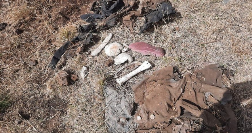Human bones and women's clothing items found in Kalbajar