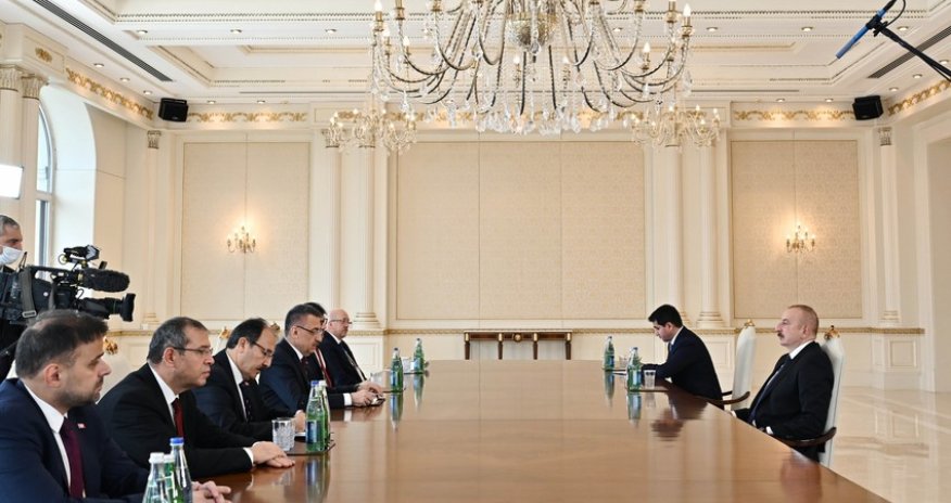 Prezident Türkiyənin Vitse-prezidentini qəbul edib