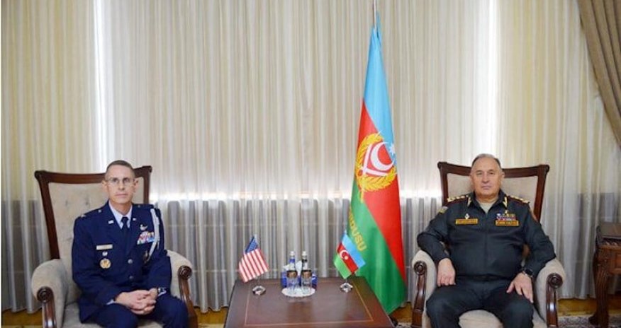 Kərim Vəliyev amerikalı polkovniklə görüşdü