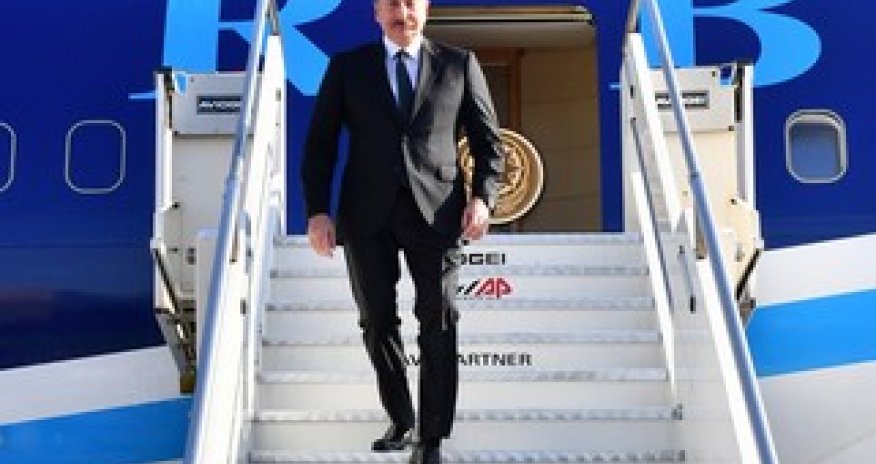 President of Azerbaijan arrives in Albania