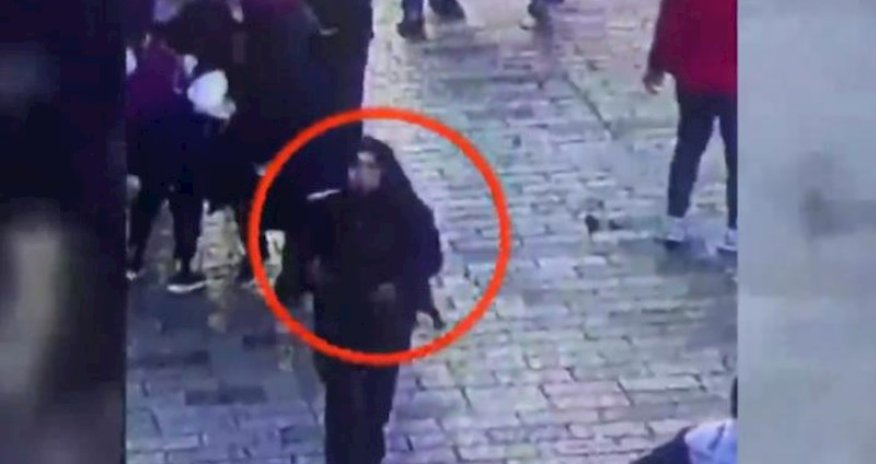 Terrorçunun bombanı İstiklal küçəsinə qoymasının görüntüləri yayıldı