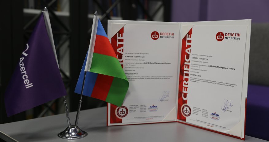 “Antikorrupsiya idarəetmə sistemi” üzrə Azercell-in sertifikasiyası uğurla yenilənib