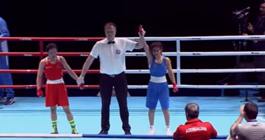 Azərbaycanın qadın boksçusu 1/4 finala yüksəlib