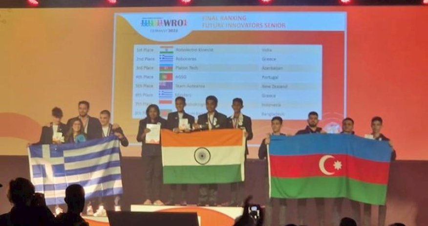 AzTU komandası Dünya Robot Olimpiadasında üçüncü oldu