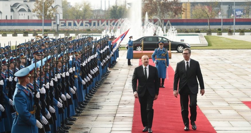 Azərbaycan və Serbiya prezidentləri mətbuata çıxış edirlər  -  YENİLƏNİB/VIDEO