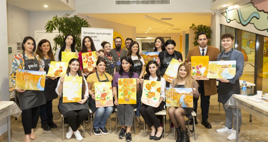 Yelo Bank-da rəsm master-klası keçirildi