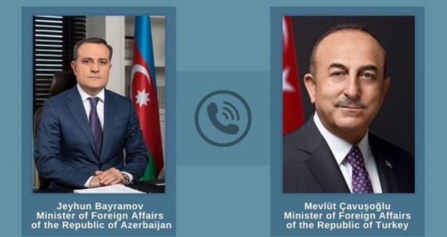 Ceyhun Bayramov Çavuşoğlu ilə telefonla - DANIŞDI