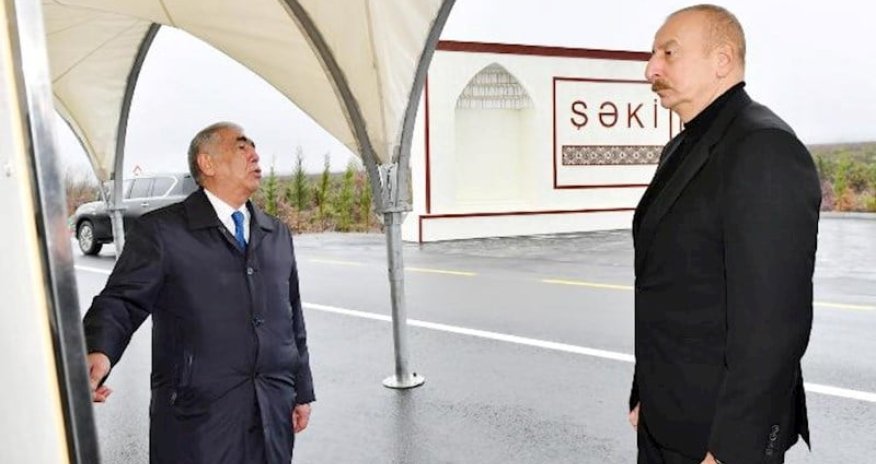 Prezident Şəkiyə getdi