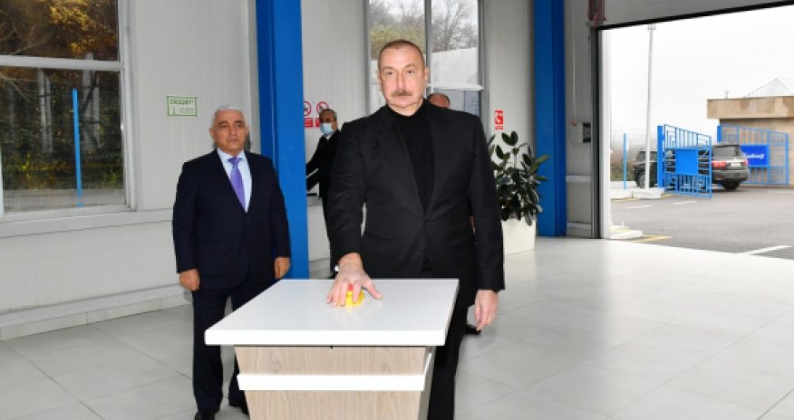 Ильхам Алиев посетил Огуз