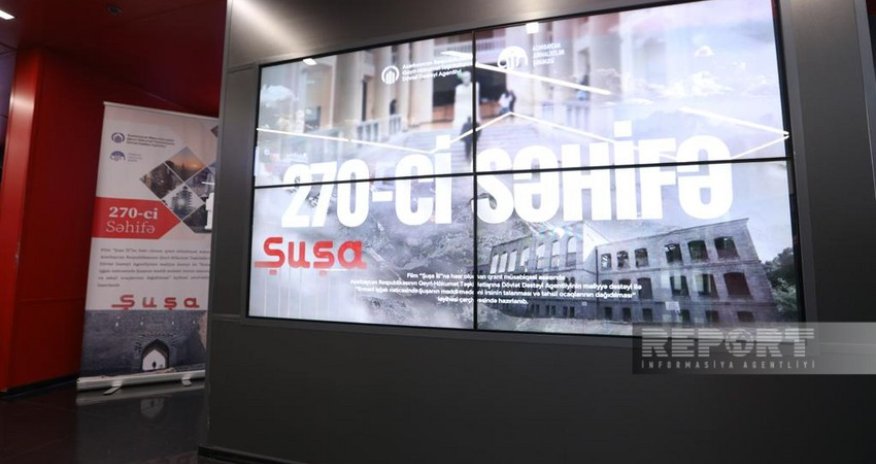 “Şuşa ili”nə həsr olunan “270-ci səhifə” adlı sənədli filminin təqdimatı olub