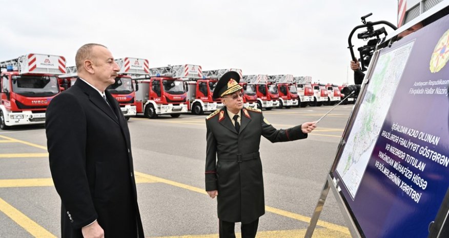 Prezident xüsusi təyinatlı texnikalar ilə tanış olub - YENİLƏNİB
