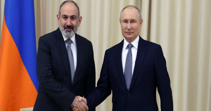 Putin Paşinyanla üçtərəfli razılaşmaları müzakirə etdi