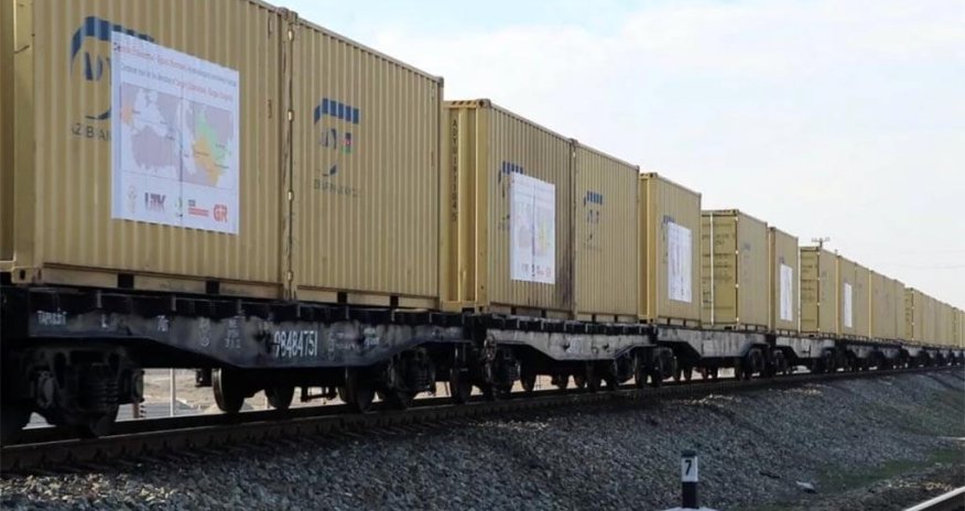 Özbəkistan Orta Dəhlizlə ilk yük qatarını yola saldı