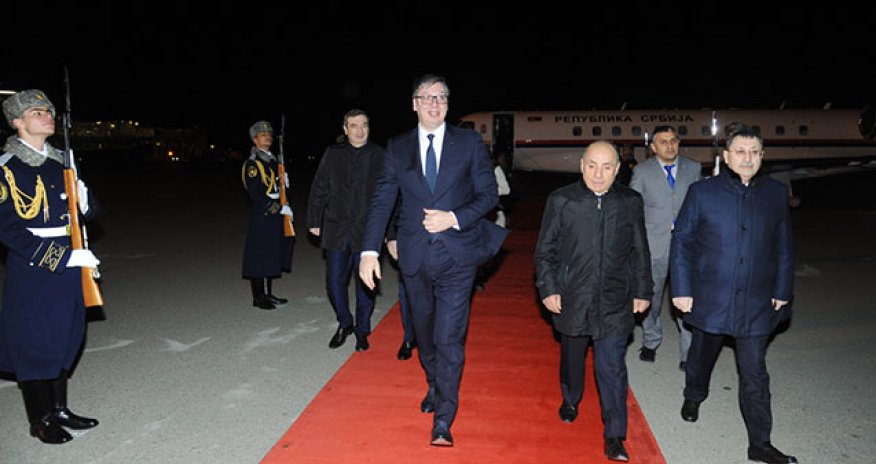 Serbiya Prezidenti Azərbaycana gəldi