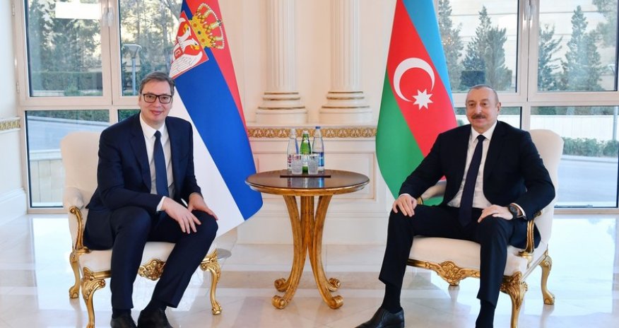 Президенты Азербайджана и Сербии провели встречу один на один