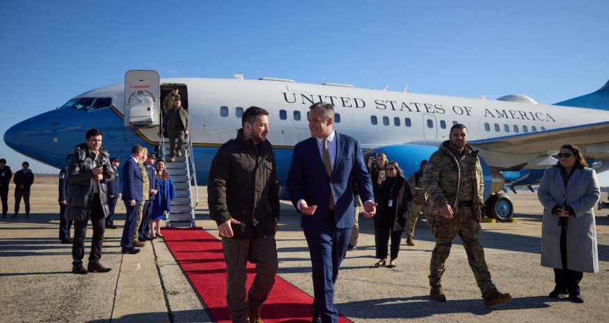 Zelenski ABŞ-a gəldi