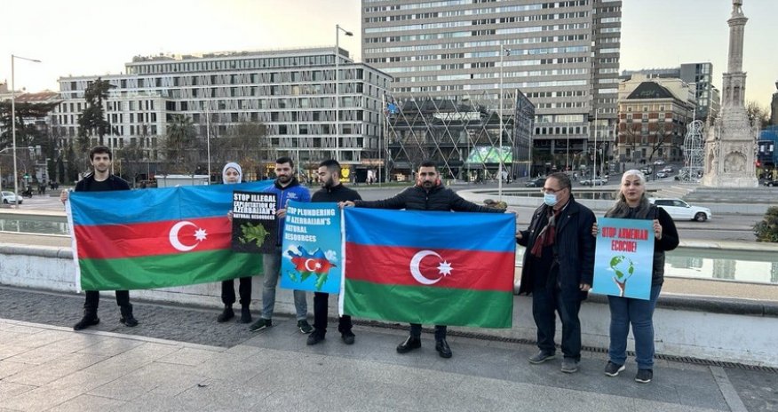 Madriddə ermənilərə ETİRAZ