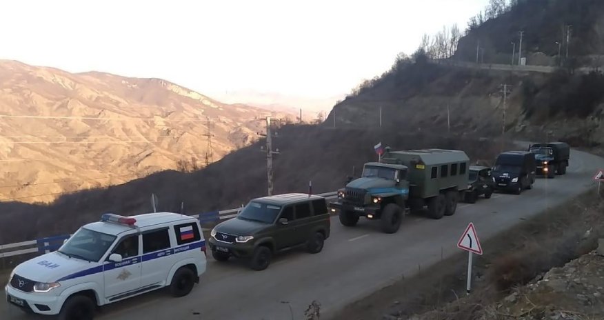 Xankəndidən Laçın istiqamətinə bu gün keçən sülhməramlılara məxsus avtomobillərin sayı 15-ə çatıb - YENİLƏNİB