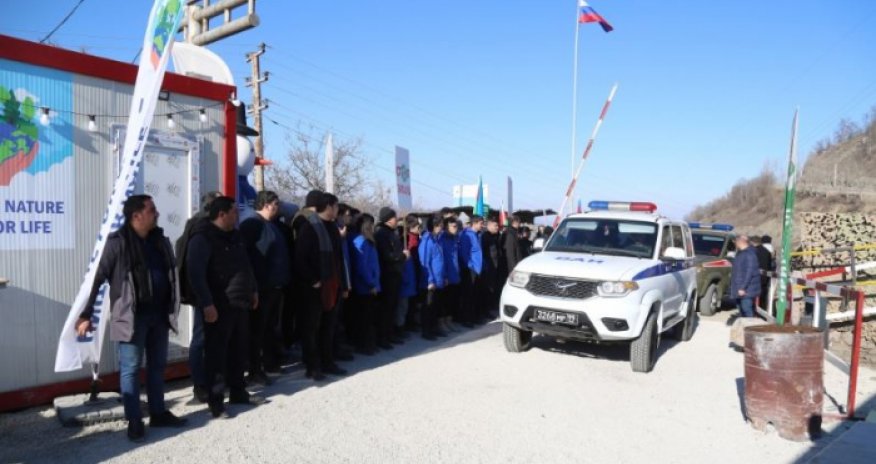 Xankəndidən Laçın istiqamətinə sülhməramlıların avtomobilinin maneəsiz keçidinə şərait yaradılıb