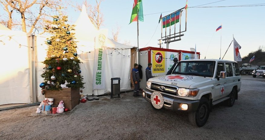 BQXK-nın avtomobilləri Xankəndindən Laçın istiqamətinə növbəti dəfə maneəsiz hərəkət edib