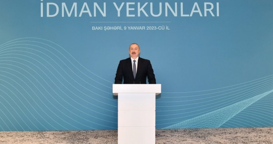 Prezident ötən ilin idman yekunlarına dair mərasimdə iştirak edib - YENİLƏNİB