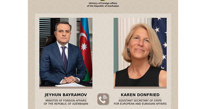 Bayramov Donfridlə Laçın-Xankəndi yolunu müzakirə etdi