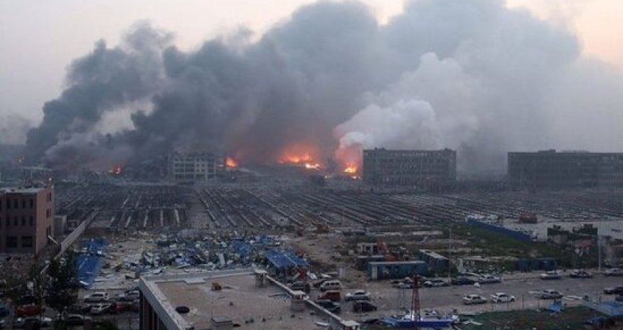 Çində zavod partlayıb