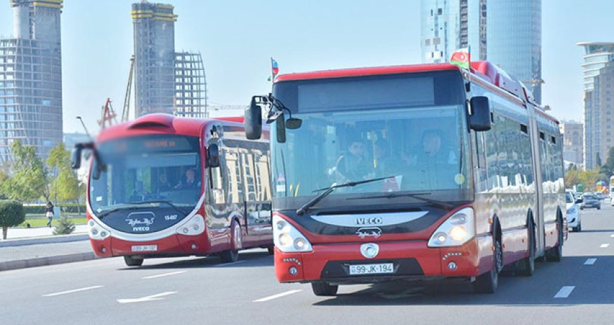 Bu avtobusların hərəkət istiqaməti sabah dəyişdirilir