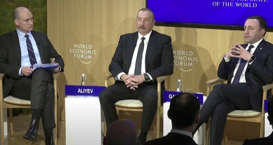 Prezident Davosda panel iclasında iştirak etdi - Video