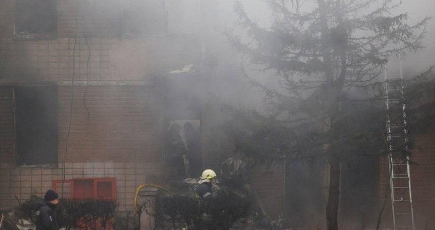 Ukraynada helikopter qəzasının qurbanları dəfn olunub