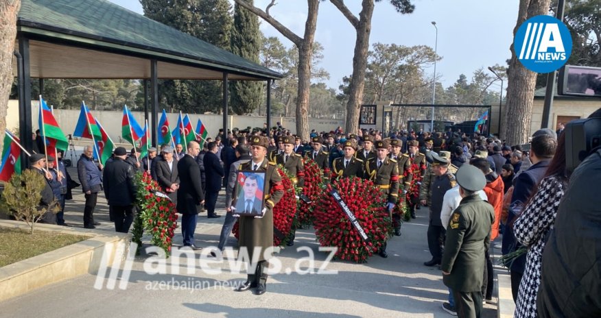 Şəhid Orxan Əsgərov dəfn olunur - CANLI YAYIM 