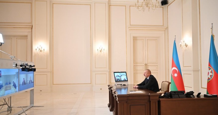 Prezident TBMM-in bir qrup üzvünü videokonfrans formatında qəbul edib - YENİLƏNİB