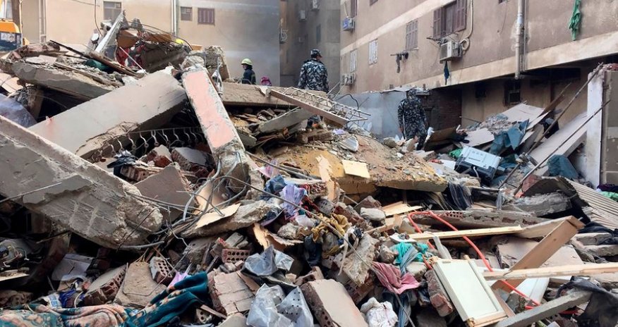 İraqda üçmərtəbəli bina çöküb, ölənlər var