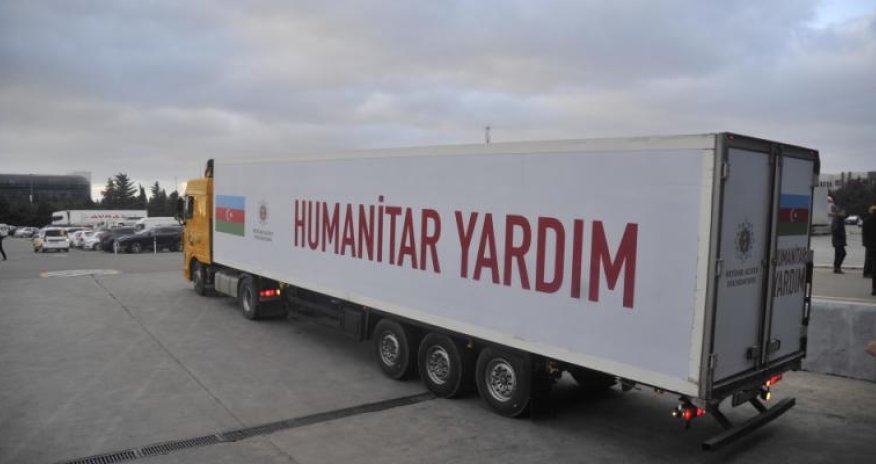 Heydər Əliyev Fondu Türkiyəyə humanitar yardım göndərib - VİDEO