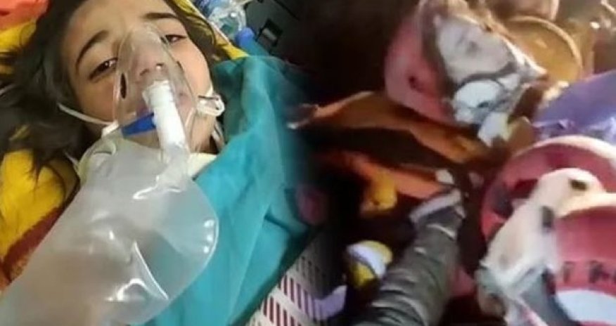 Zəlzələdən 10 yaşlı qız 185 saatdan sonra xilas edilib – VİDEO