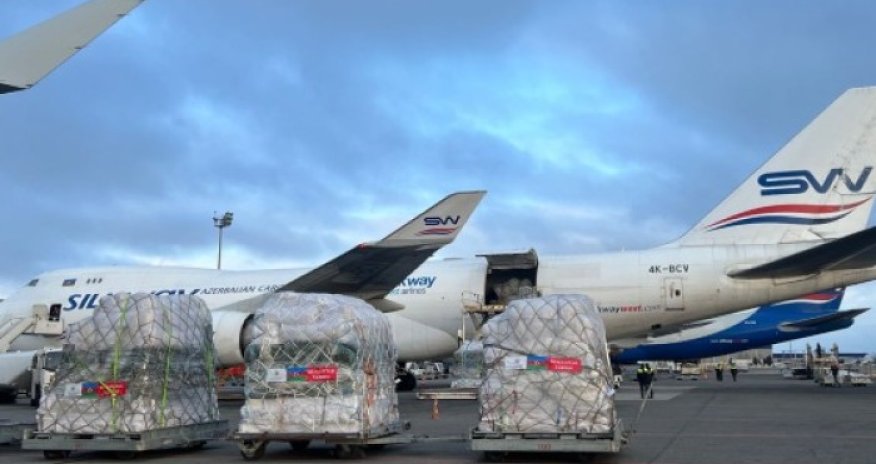 Mehriban Əliyevanın tapşırığı ilə daha bir təyyarə Türkiyəyə yola düşüb