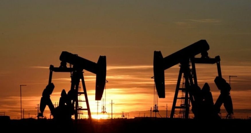 Oil prices fall by almost 1%