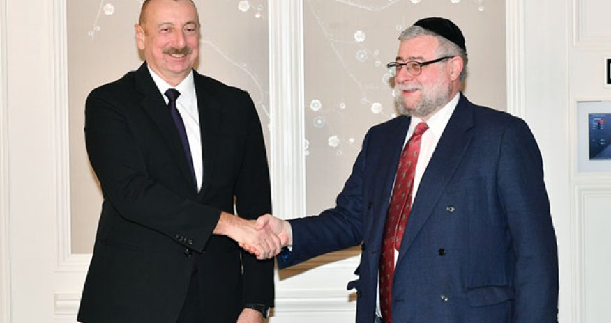 Prezident Pinhas Qoldşmitlə görüşdü