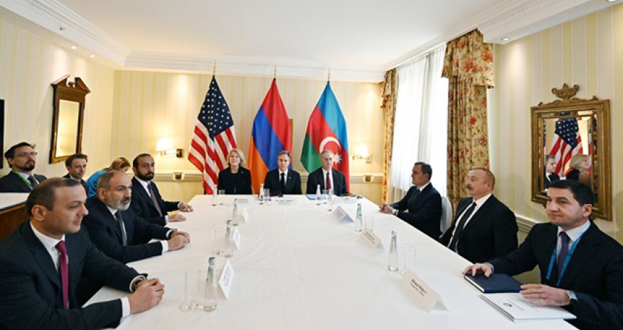 Prezidentin Blinken və Paşinyanla birgə görüşü başlayıb