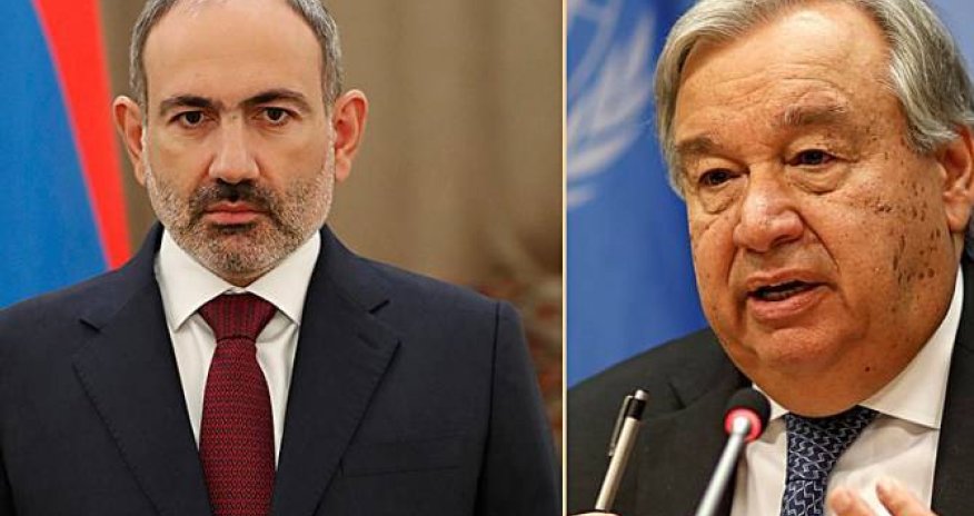 BMT-nin baş katibi Paşinyanla Laçın dəhlizini müzakirə edib