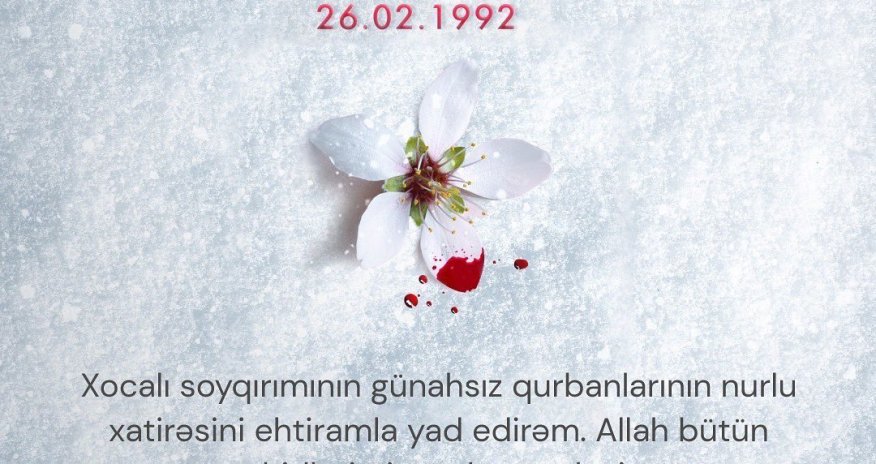 Mehriban Əliyeva Xocalı soyqırımı ilə bağlı paylaşım edib