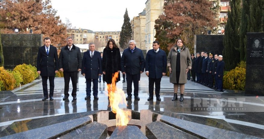 Naftalanda Xocalı faciəsi anılıb