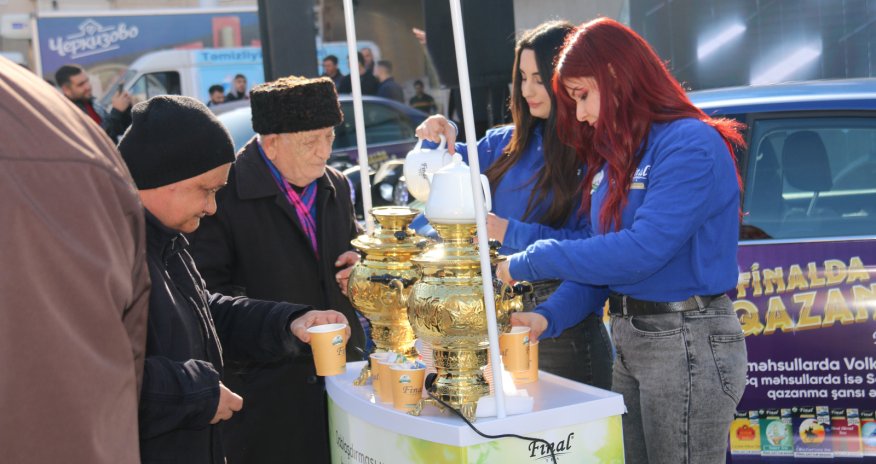 “Final” çayı Sumqayıtda çərşənbə axşamı münasibətilə bayram tədbiri təşkil edib