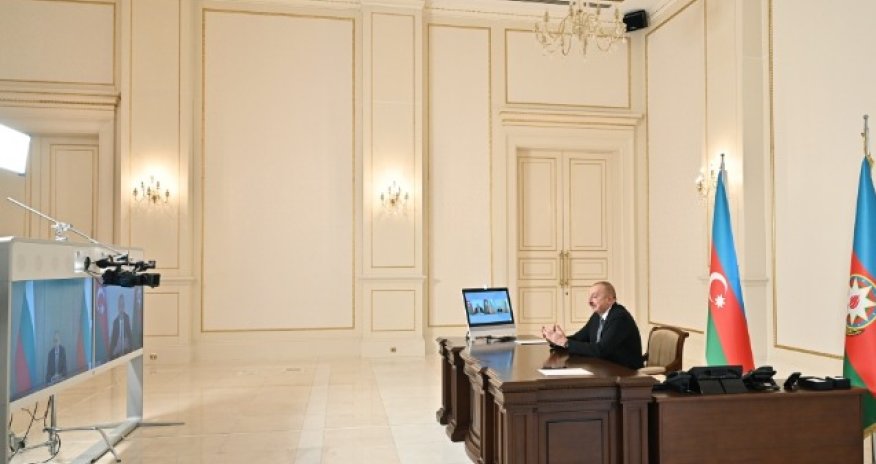 Heyət üzvlərinin testi pozitiv çıxdı, Prezident onlayn görüşdü